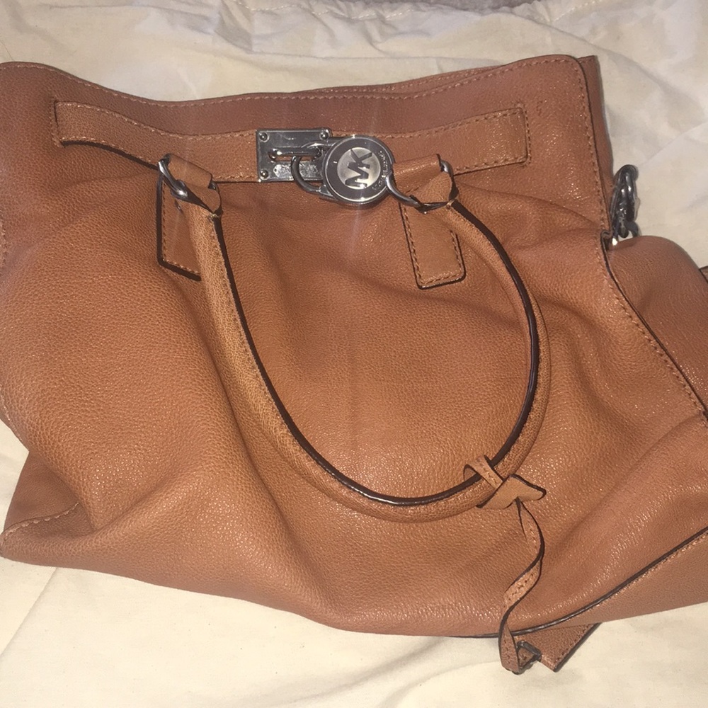 Michael Kors caramel brown Hamilton bag